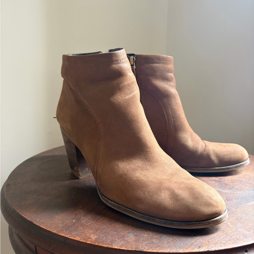 Brown Suede Ankle Boots